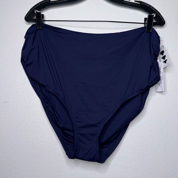 Anne Cole Women's Side Shirred High Waist
Bikini Bottom Size 22W - Picture 5 of 10
